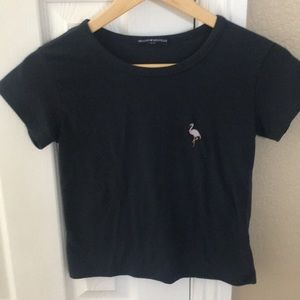 Rare Brandy Melville Flamingo Mason Top